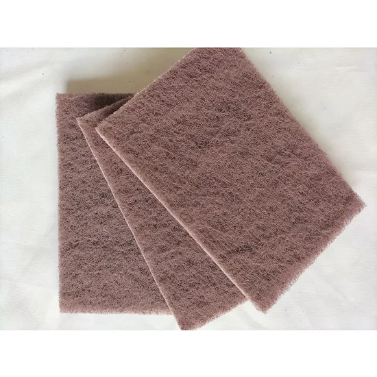 Kitchen Heavy Duty Cleaning Pad Abrasive Nylon Brown Scouring Pad Sheets
