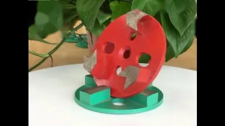 Tamponi diamantati per lucidatura per calcestruzzo (metallo 100 mm tondo quattro denti)