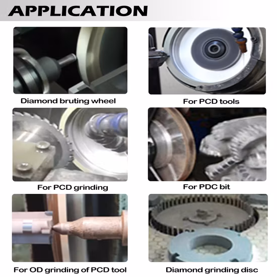 Mola diamantata in ceramica 6A2 Mola a tazza CBN vetrificata per utensili PCD PCBN